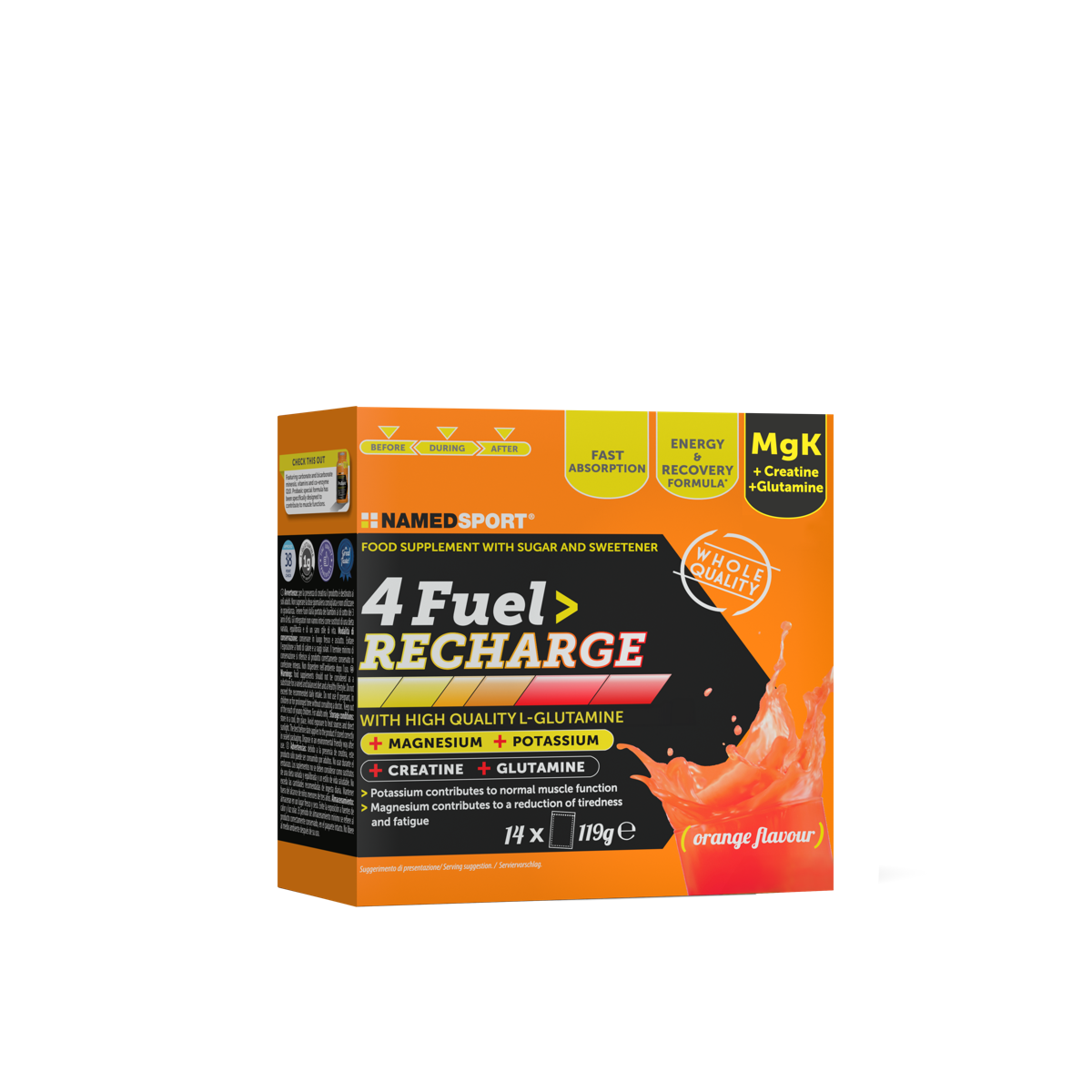 NAMEDSPORT 4 Fuel Recharge Orange