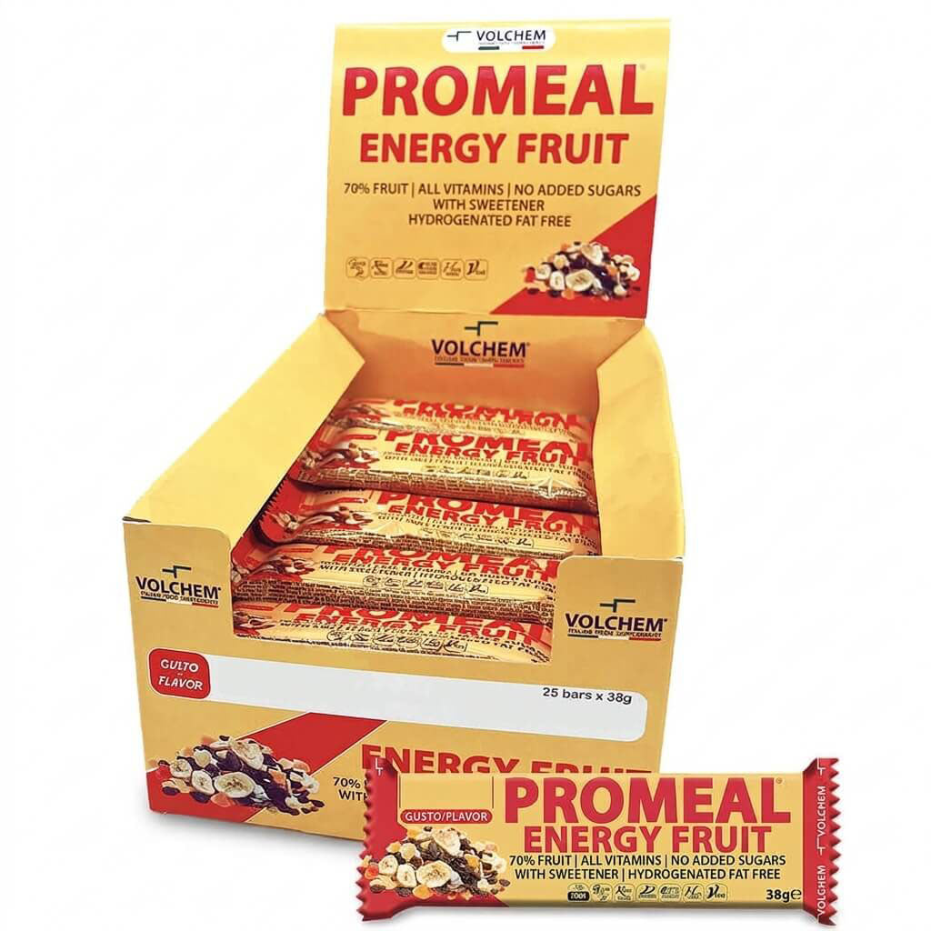 PROMEAL® ENERGY FRUIT sc.25 BARRETTE da 38g Gusti: Nuts/Fruit/Muesli