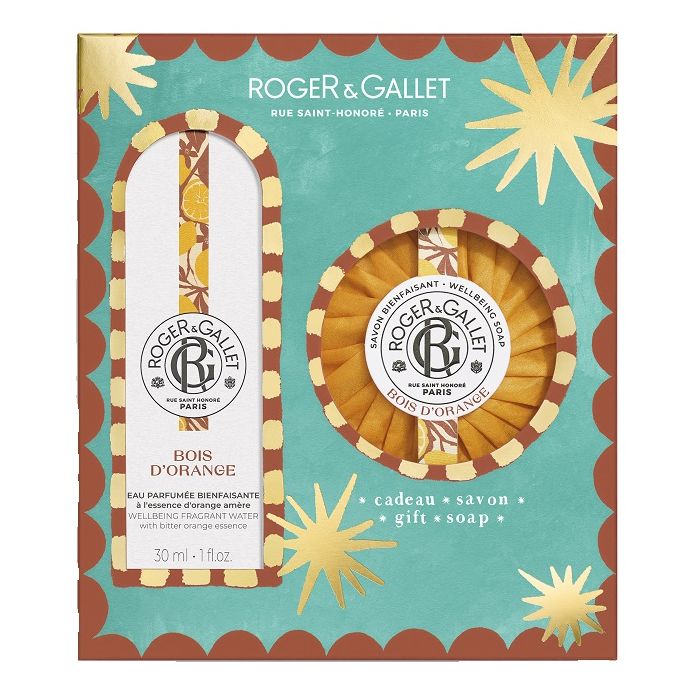 Roger & Gallet Cofanetto Natale Bois d'Orange - Acqua Profumata 30 ml + Saponetta 100 g