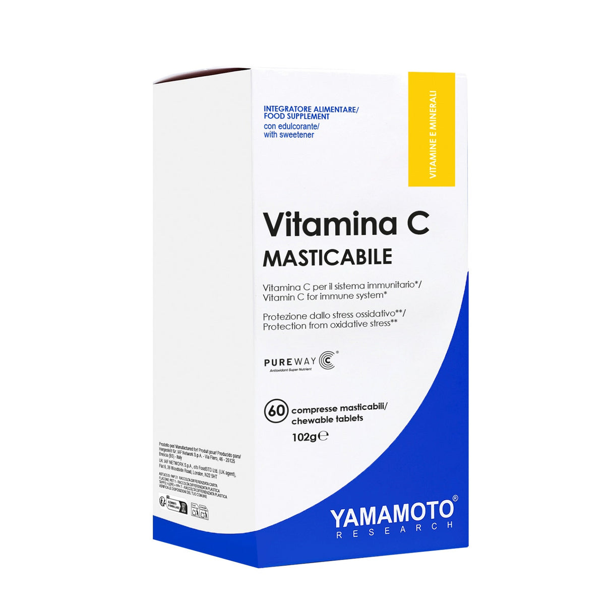Yamamoto Vitamina C Masticabile PureWay 60 compresse