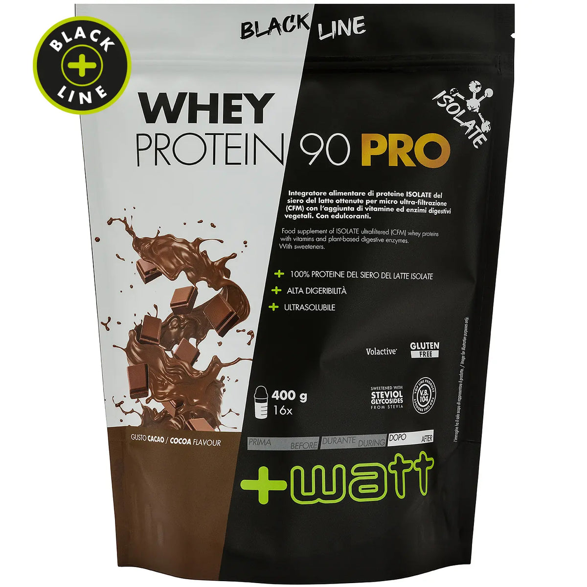 +Watt Whey Protein 90 Pro gusto Cacao