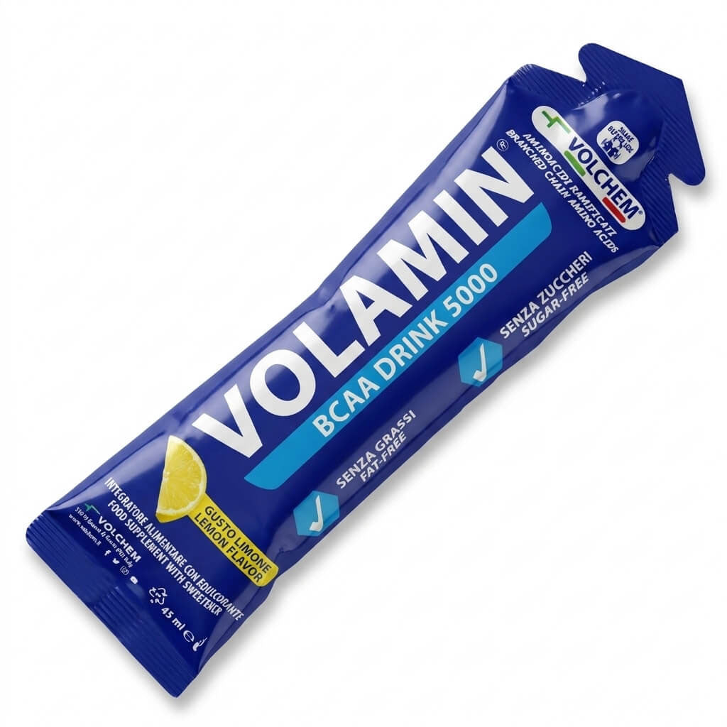 VOLAMIN® BCAA DRINK 26 buste da 45ml da 5000mg BCAA - Gusto: Limone