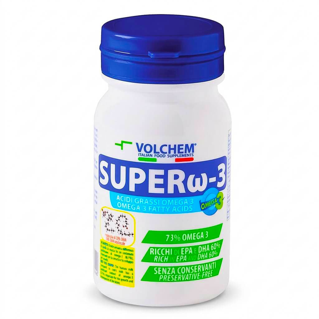 SUPER OMEGA - 3 100 capsule molli da 500 mg OMEGA-3 CONCENTRATI PURI