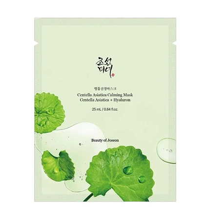 Beauty of Joseon Calming Barrier Mask (maschera viso lenitiva in tessuto al tè verde e centella) 18ml x 10 (confezione)