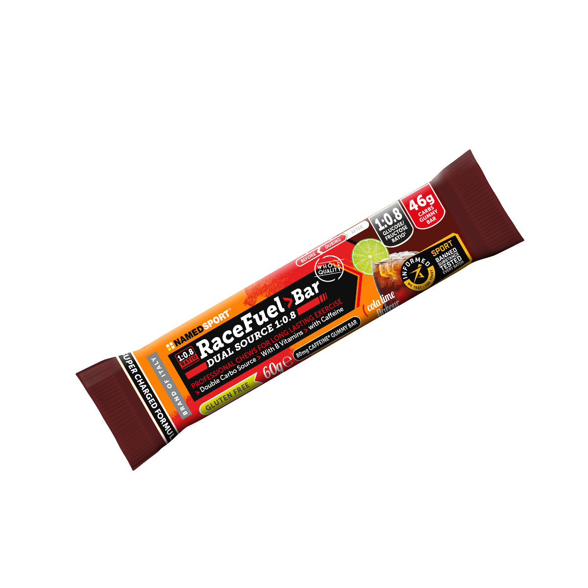 NAMEDSPORT Race Fuel Bar Cola Lime