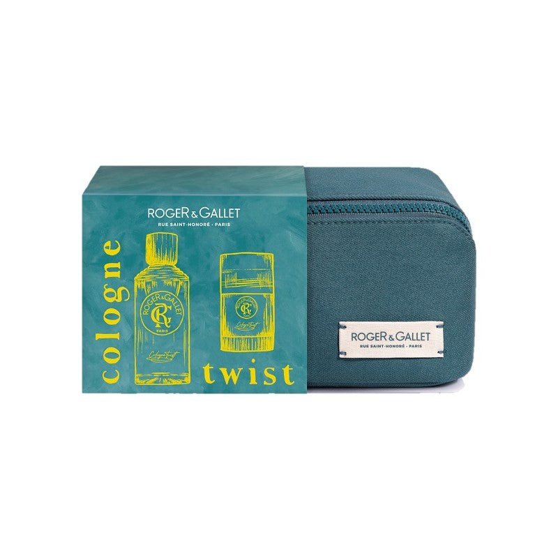 Roger & Gallet Set Natale Trousse Cologne Twist 100 ml + Deodorante Stick 24h 50 g