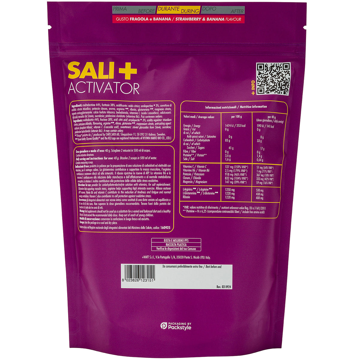 +Watt Sali+ Activator - Fragola e banana