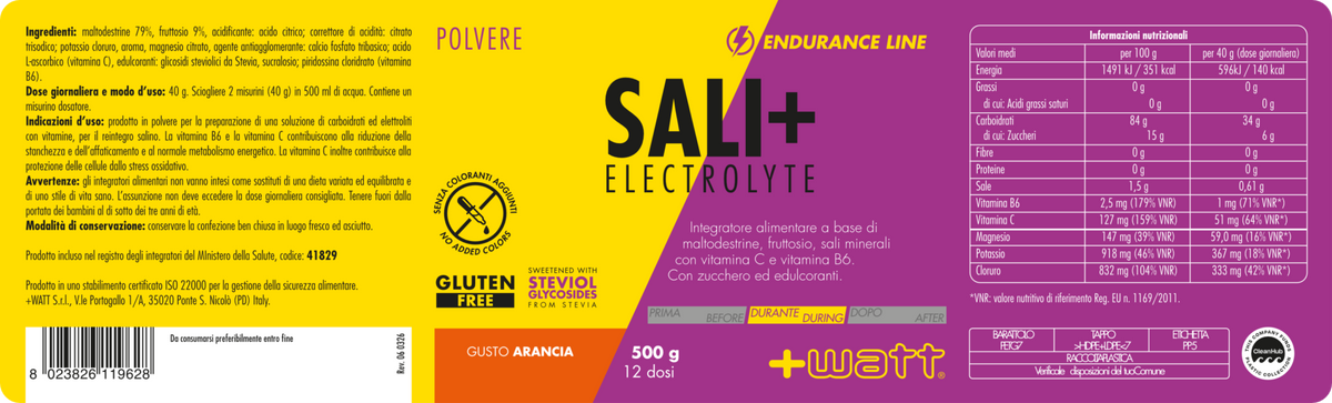 +Watt Sali+ Electrolyte - Arancia