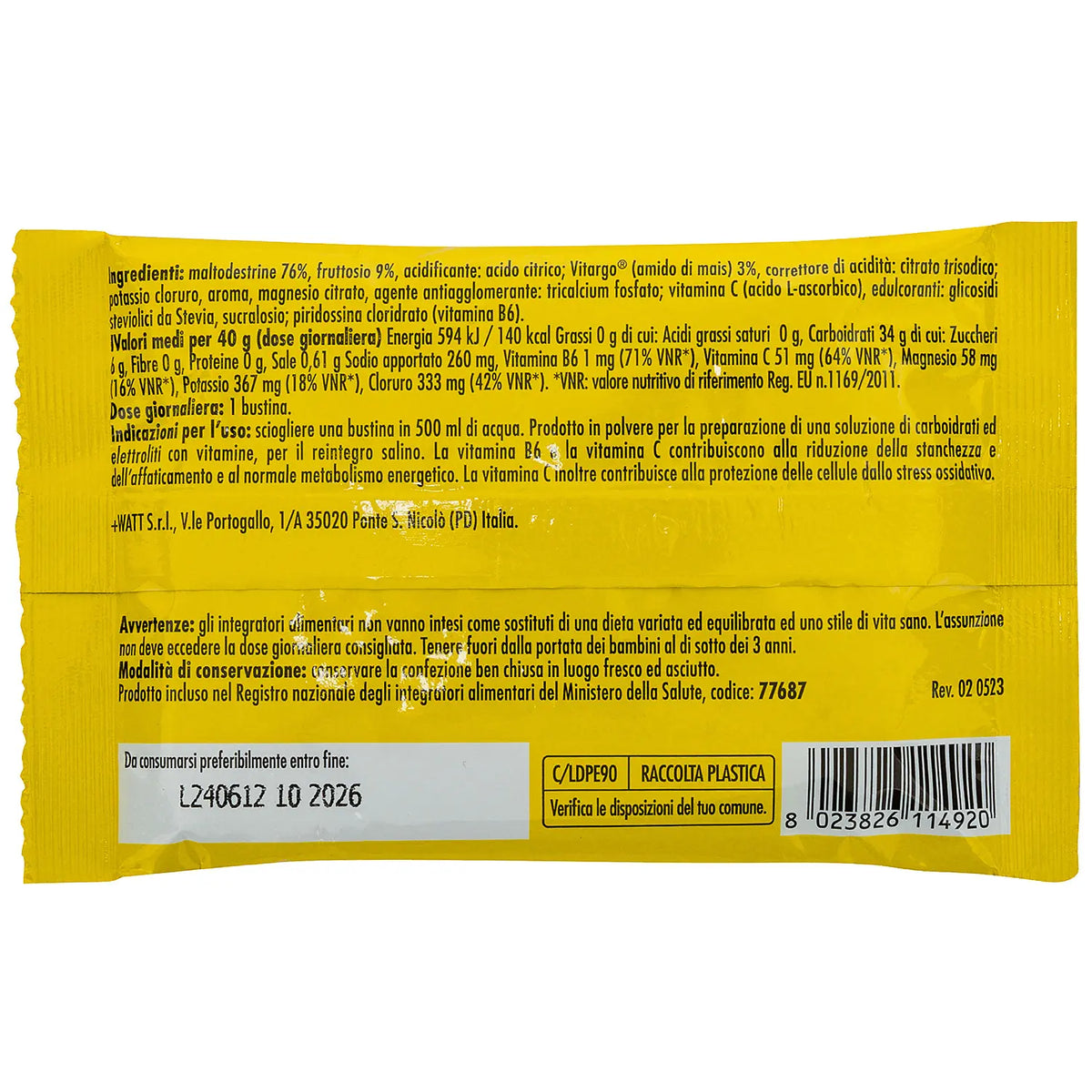 +Watt Sali+ Electrolyte Pocket Minerals - Limone