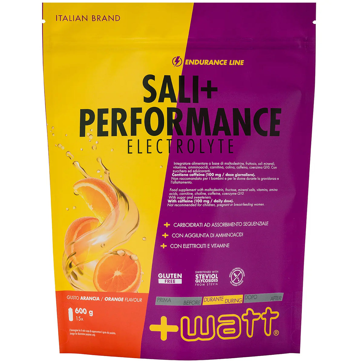 +Watt Sali+ Performance Electrolyte - Arancia