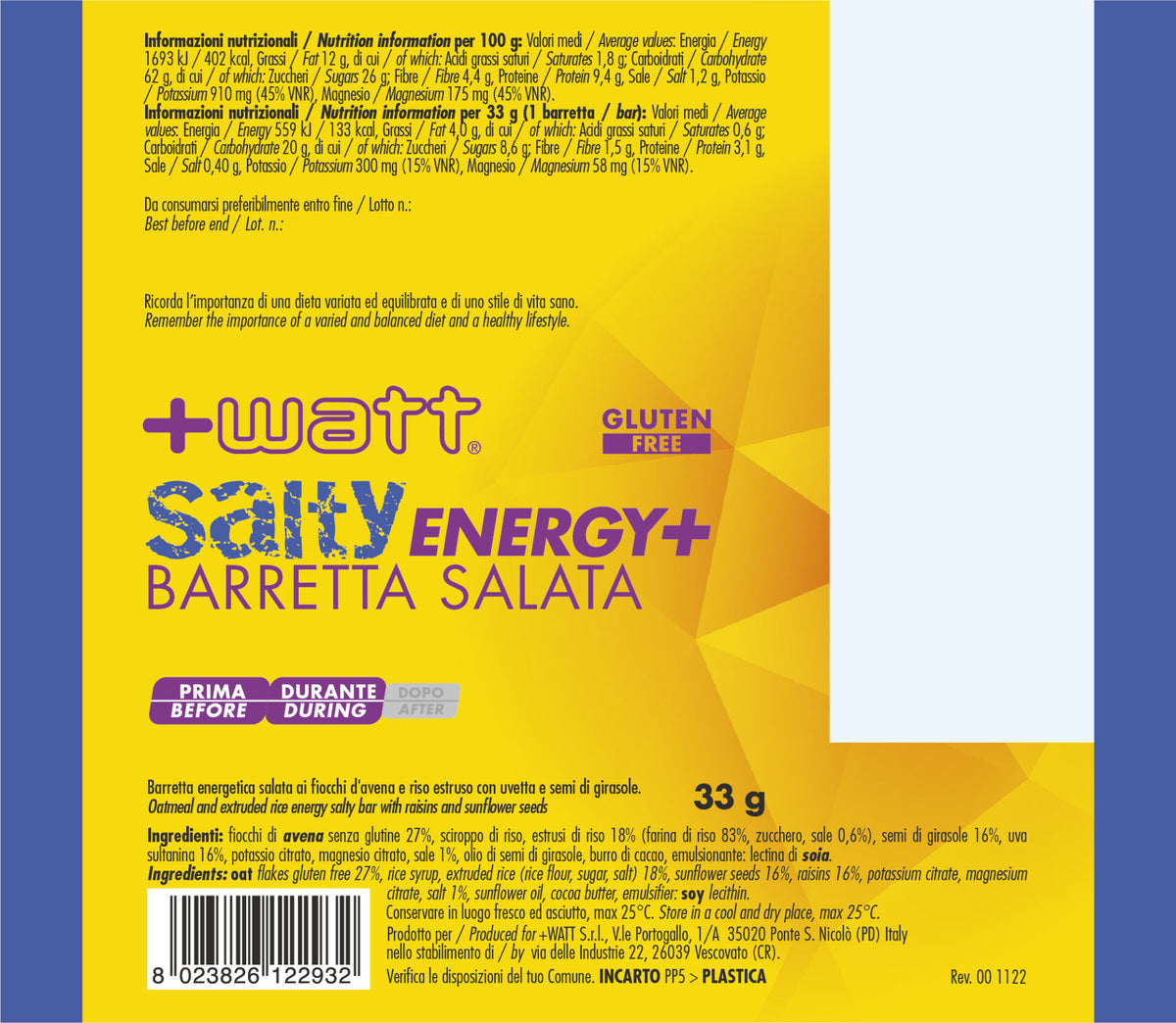 +Watt Salty Energy+ Barretta Salata