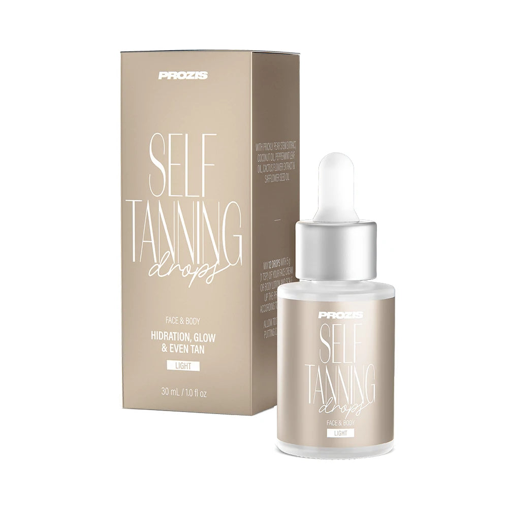 Gocce autoabbronzanti per corpo e viso - Chiaro 30 mL