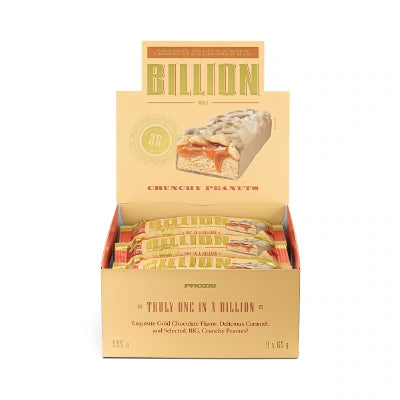 Billion - Barretta proteica di arachidi e Gold Chocolate