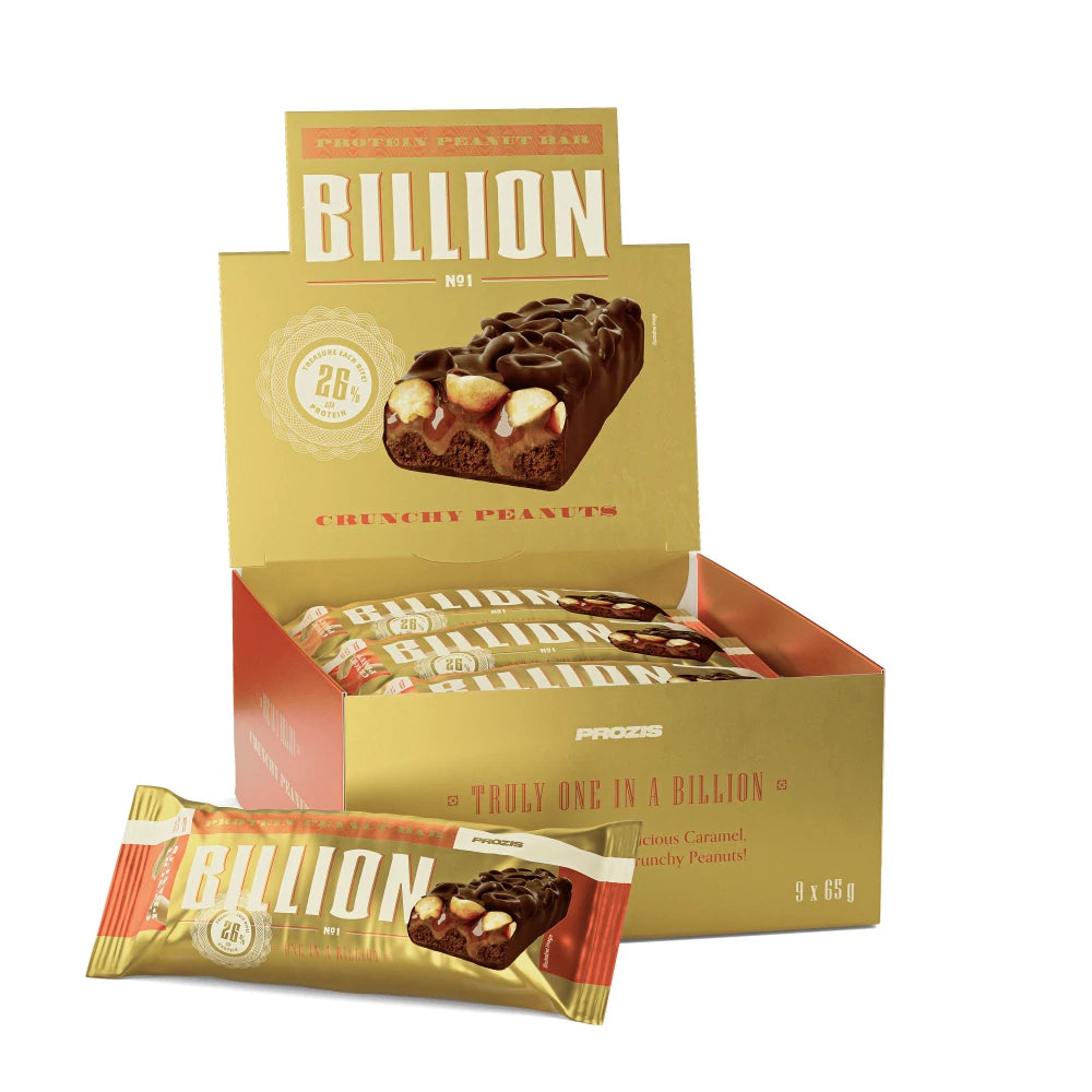 Billion - Barretta Proteica - Arachidi e cioccolato al latte