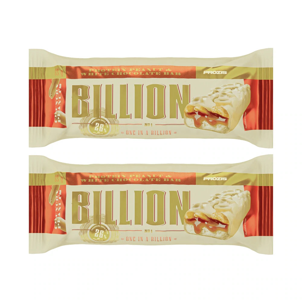 Billion - Barretta Proteica - Cioccolato bianco e arachidi