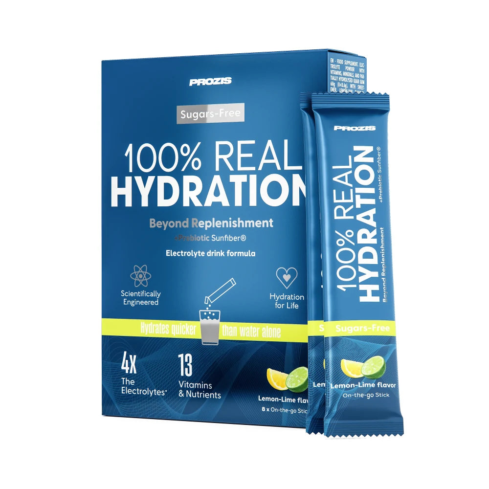 100% Real Hydration - Elettroliti in Polvere - Limone e Lime