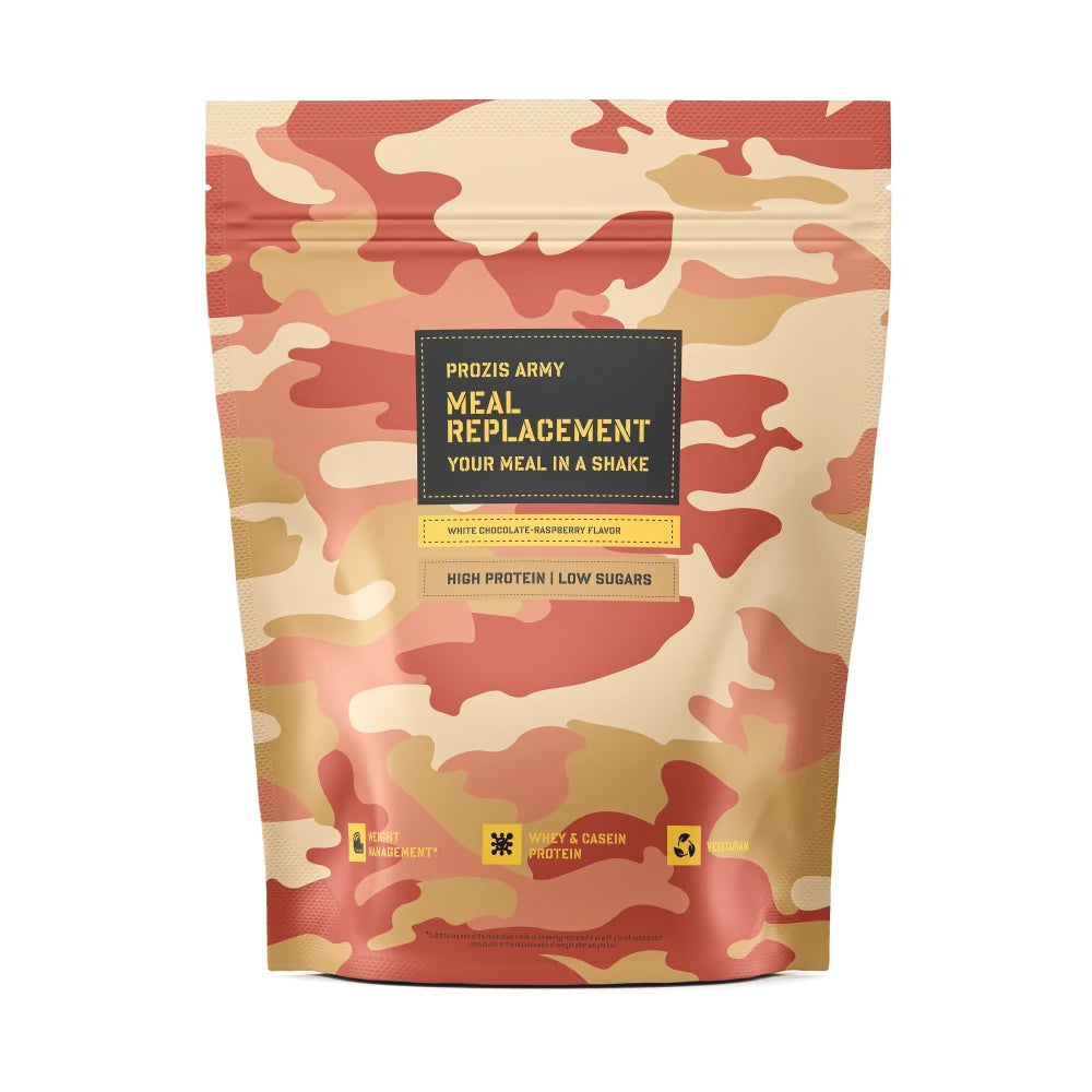 Shake Sostitutivo dei Pasti Army - Cioccolato Bianco e Lampone