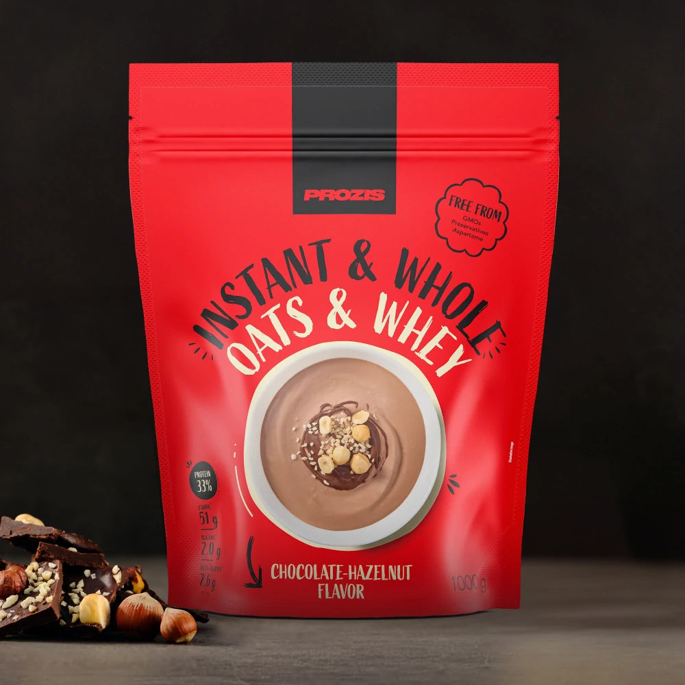 Avena Integrale Istantanea con Whey - Cioccolato e nocciola