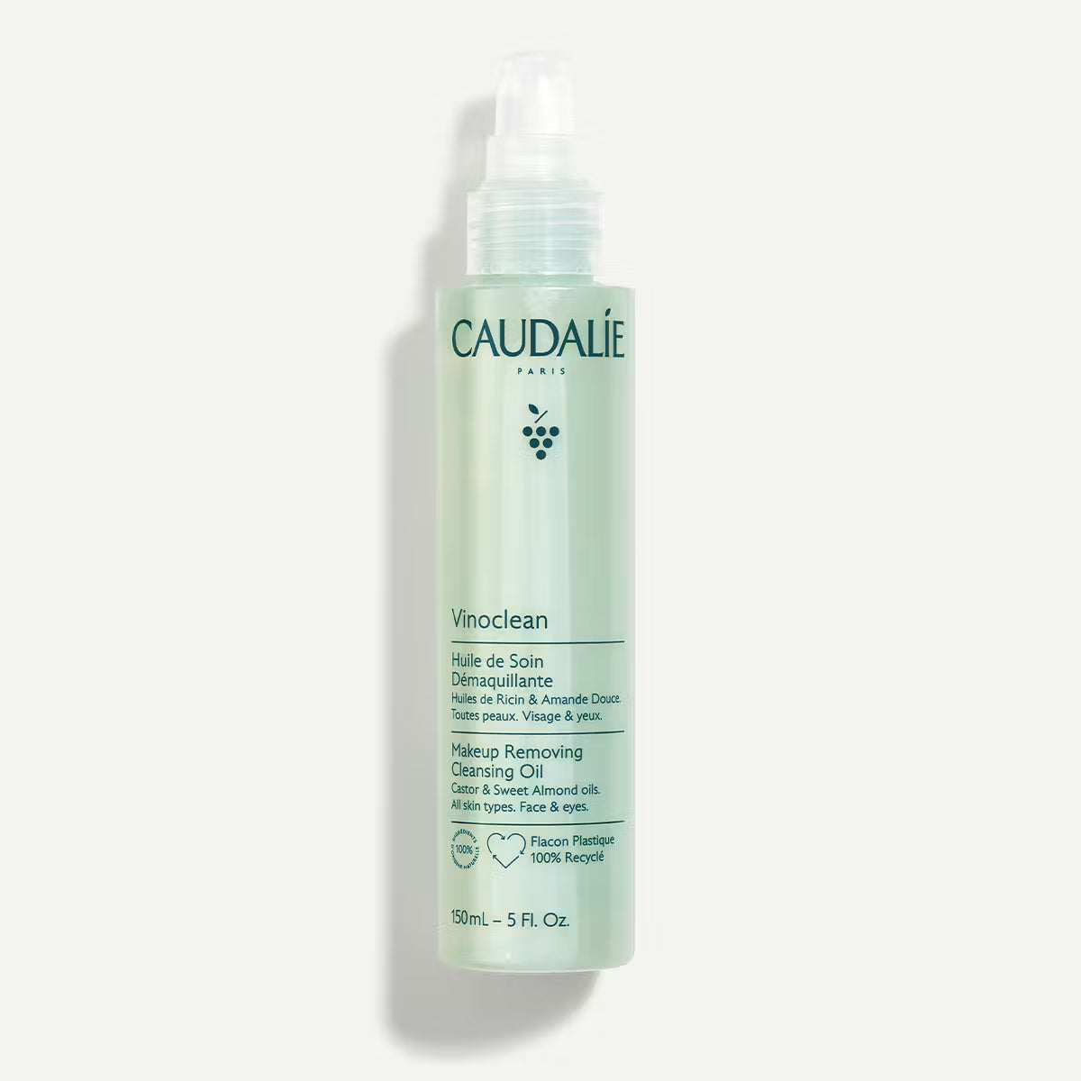 Vinoclean Olio Trattante Struccante con Olio di Mandorla Dolce + Ricino - 150ml