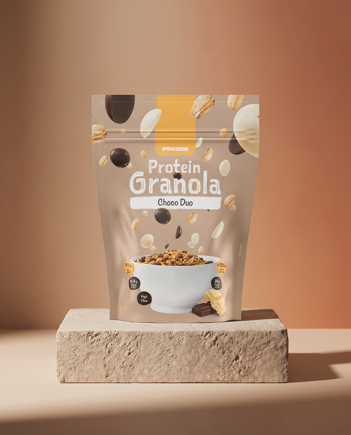 Protein Granola Doppio Cioccolato 275g Prozis - foto prodotto stile Ama Benessere