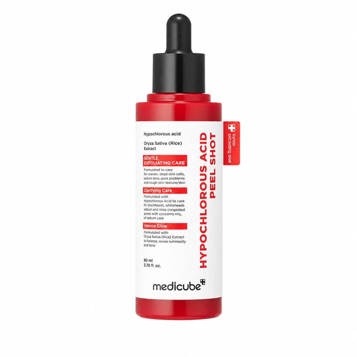 Medicube Peel Shot with Hypochlorous Acid Gentle Exfoliating Serum for Dead Skin