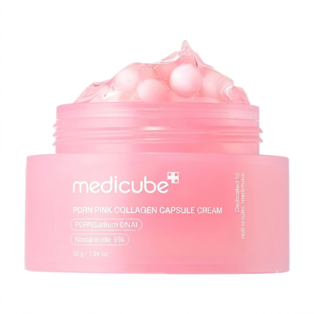 Medicube Salmon DNA PDRN Pink Collagen Capsule Cream Face Moisturizer