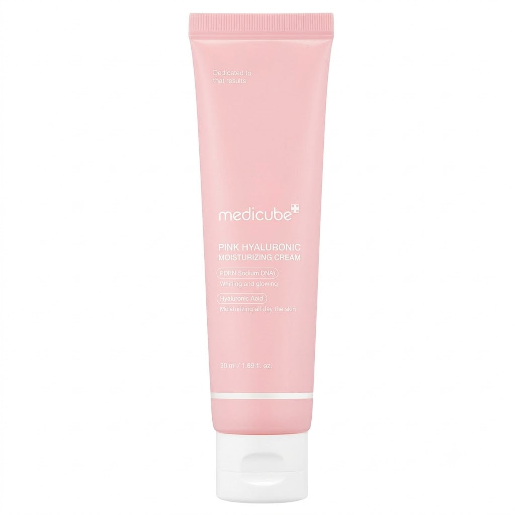 Medicube Salmon DNA PDRN Pink Hyaluronic Moisturizing Cream - Pink Soothing
