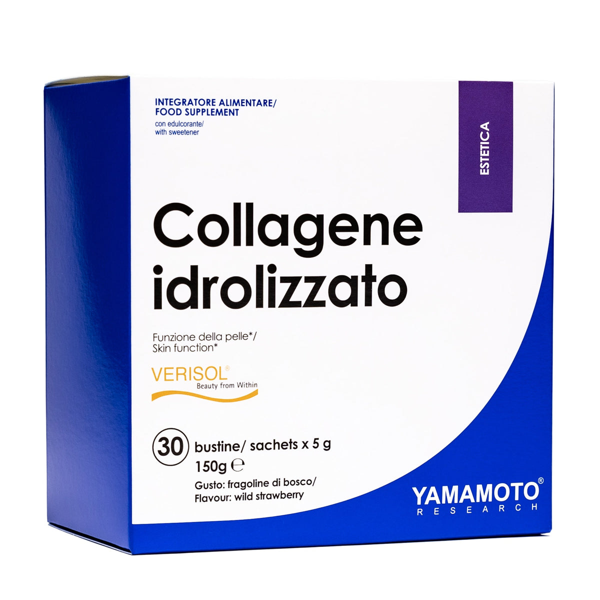 Yamamoto Collagene Idrolizzato Verisol 30 bustine da 5 g Fragolina di Bosco