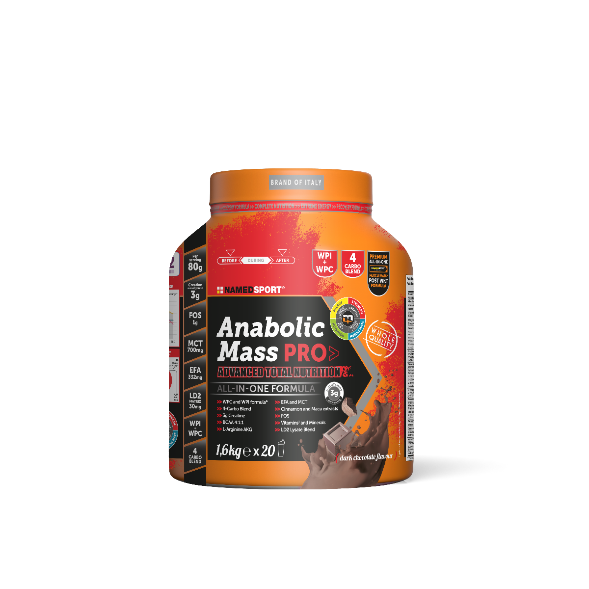 NAMEDSPORT Anabolic Mass PRO Dark Chocolate 1,6kg
