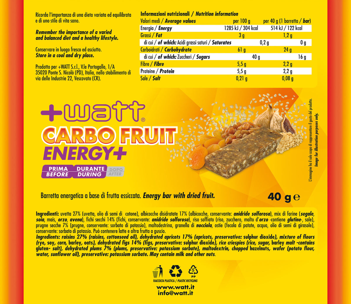 +Watt Carbo Fruit Energy+