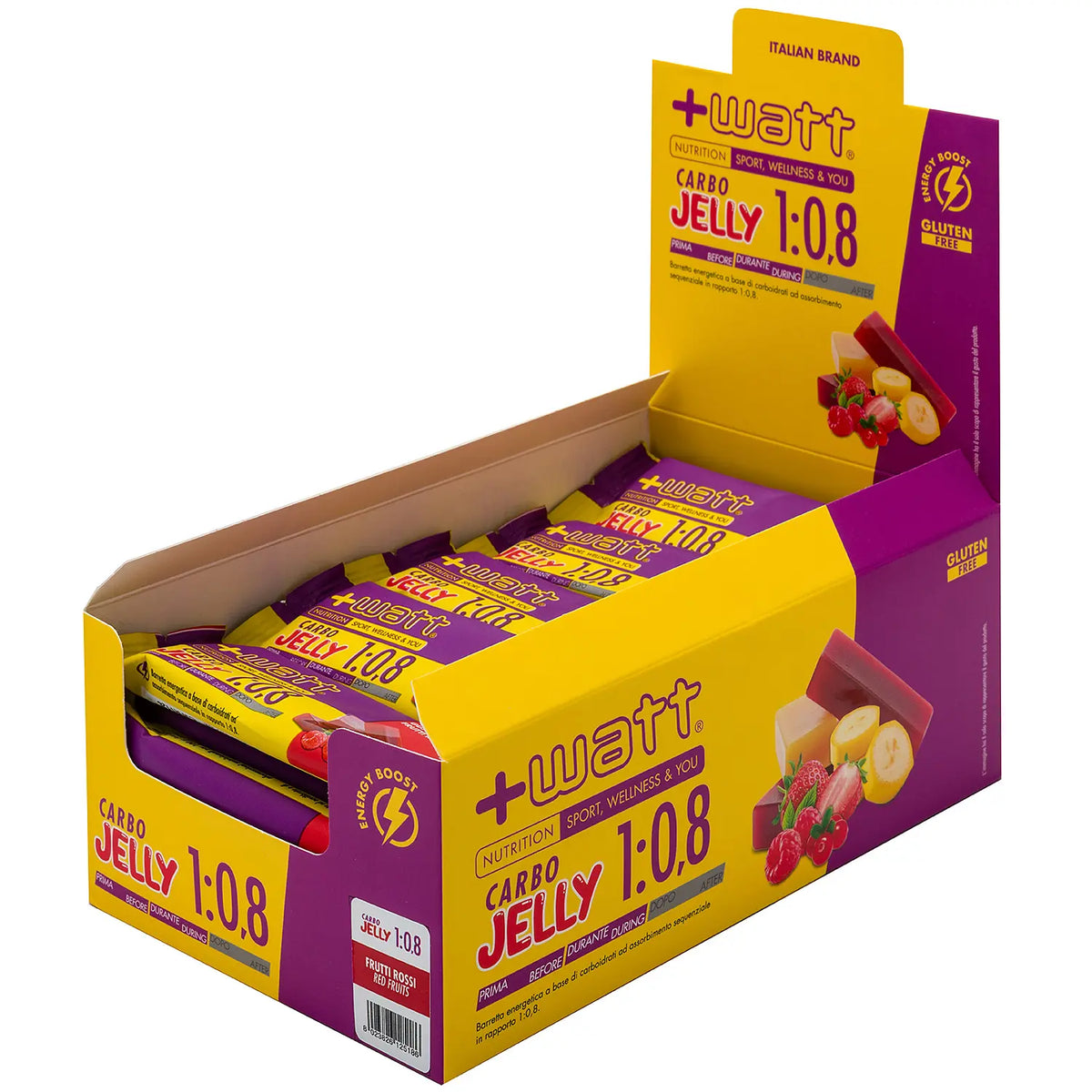 +Watt Carbo Jelly 1:0,8 - Frutti rossi