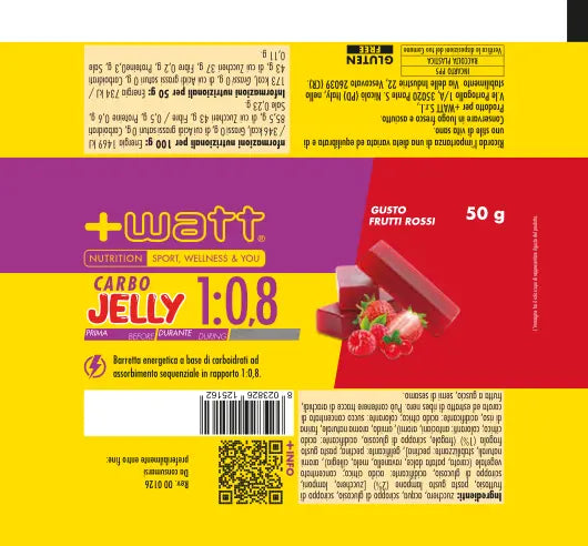 +Watt Carbo Jelly 1:0,8 - Frutti rossi