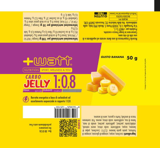 +Watt Carbo Jelly 1:0,8 - Banana