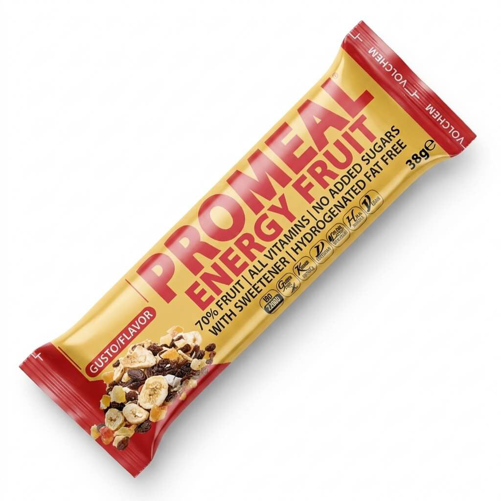 PROMEAL® ENERGY FRUIT sc.25 BARRETTE da 38g Gusti: Nuts/Fruit/Muesli