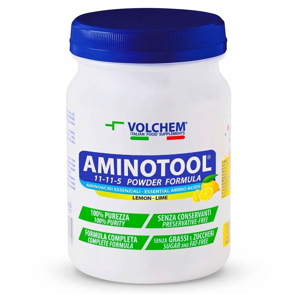 AMINOTOOL® 11-11-5 POWDER FORMULA 252g AMINOACIDI ESSENZIALI - Gusti: Orange/Lemon-Lime