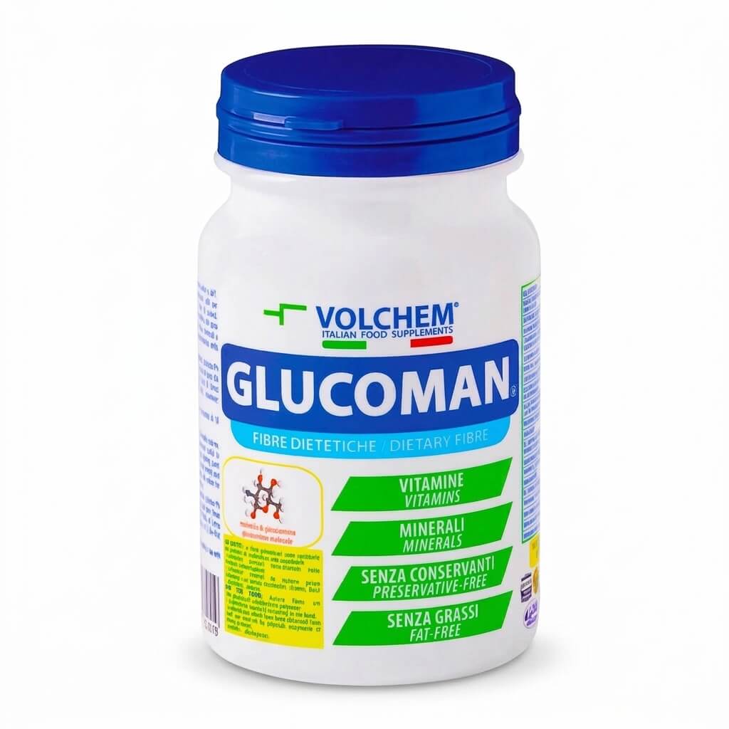GLUCOMAN® 120 cps da 575mg ATTIVATORI METABOLICI E FIBRE: CHITOSANO GLUCOMANNANO GALATTOMANNANO