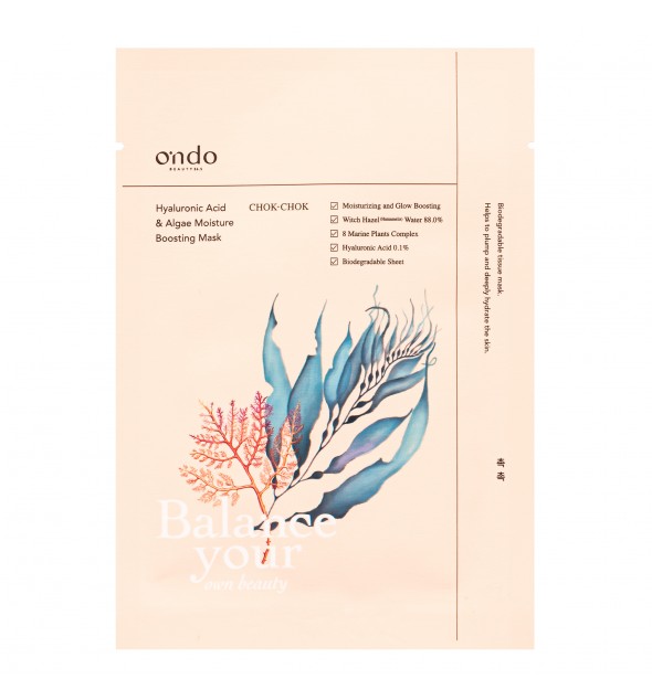 Hyaluronic Acid & Algae Moisture Boosting Mask Chok-chok