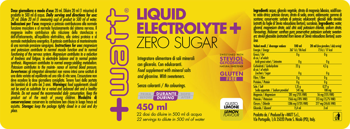 +Watt Liquid Electrolyte+