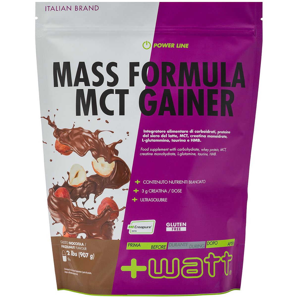 MASS FORMULA MCT Gainer - Nocciola