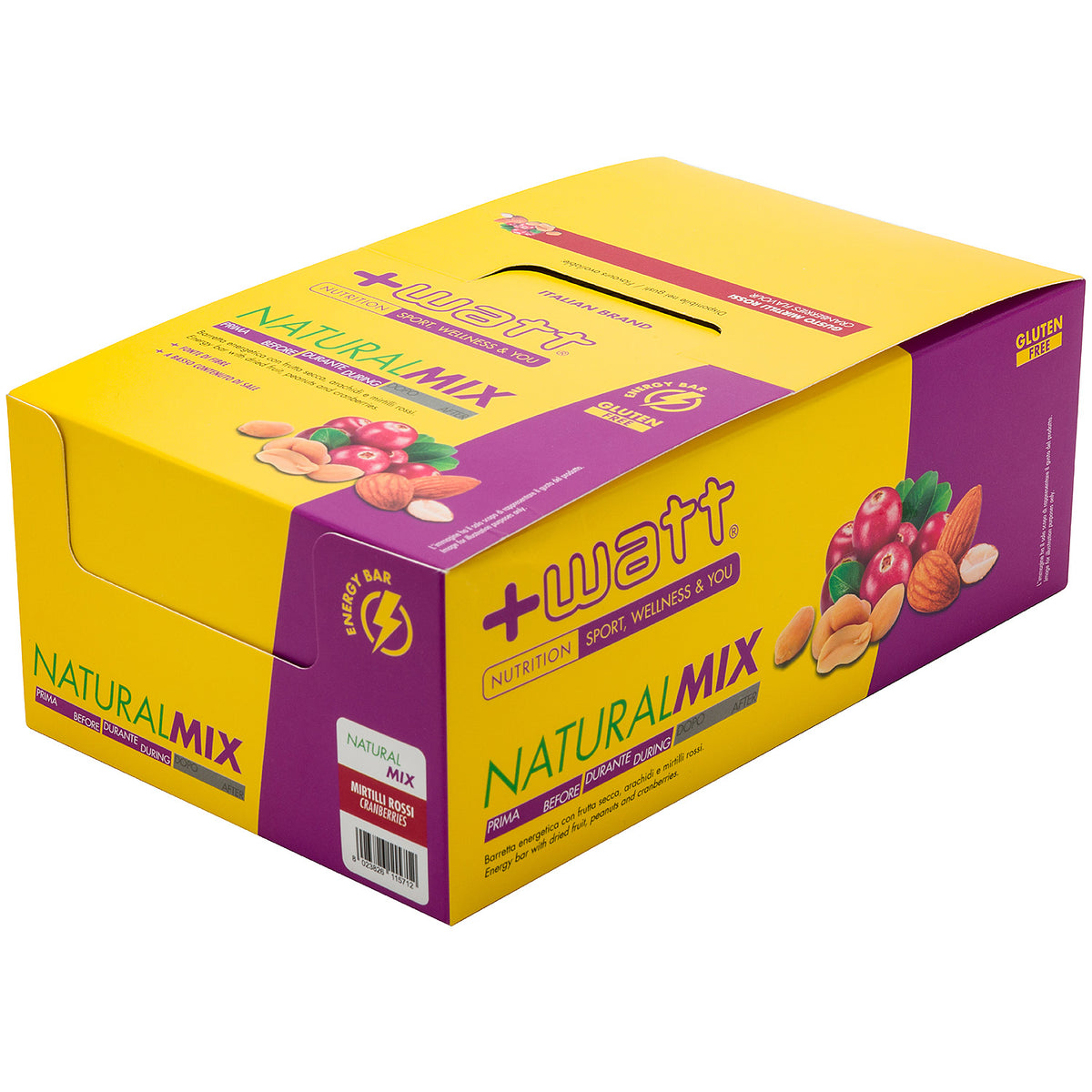 +Watt Natural Mix - Arachidi e mirtilli rossi