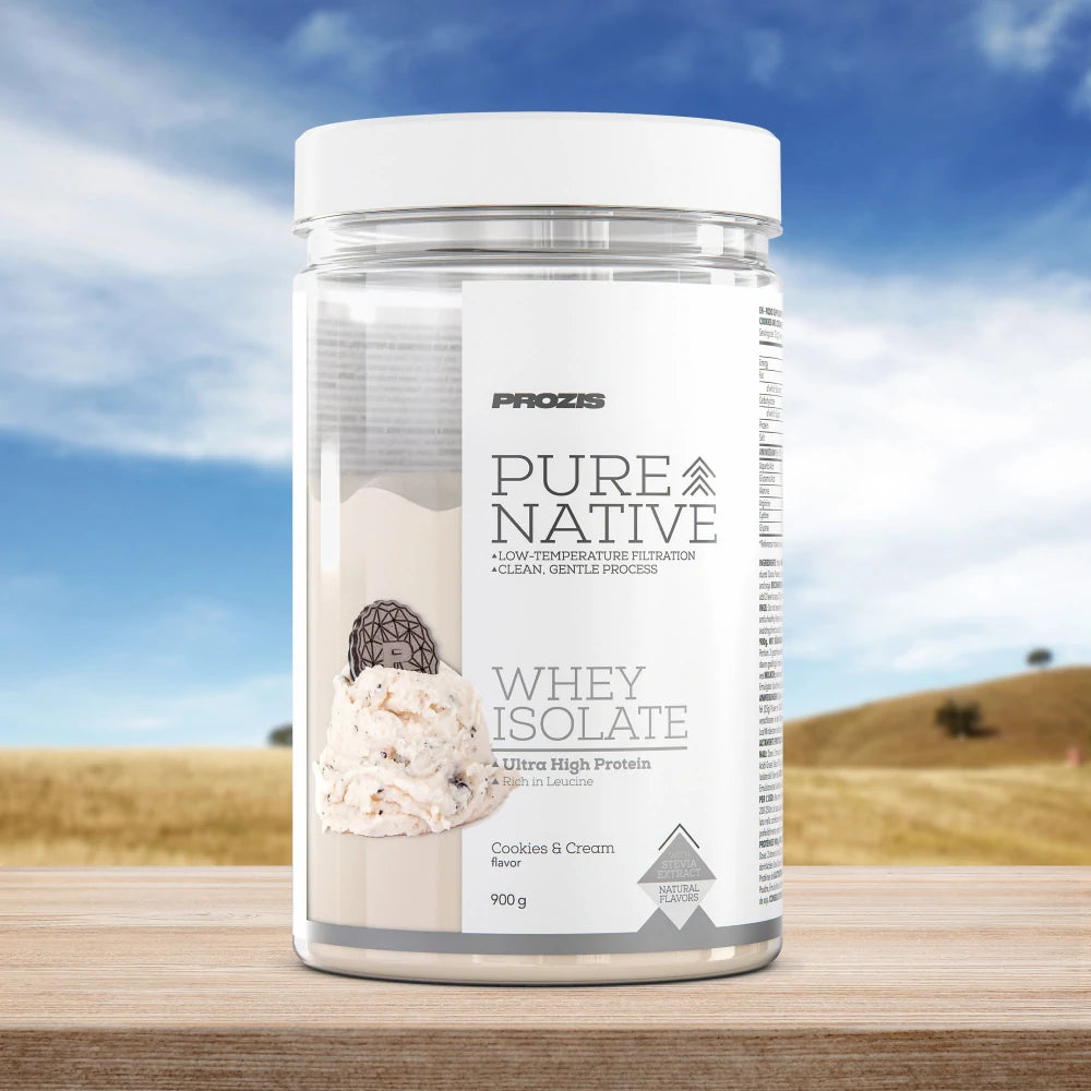 Natural Pure Native Whey Isolate 900 g BISCOTTO E CREMA