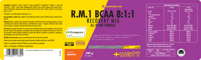 +Watt R.M.1 BCAA 8:1:1 Recovery Mix - Arancia