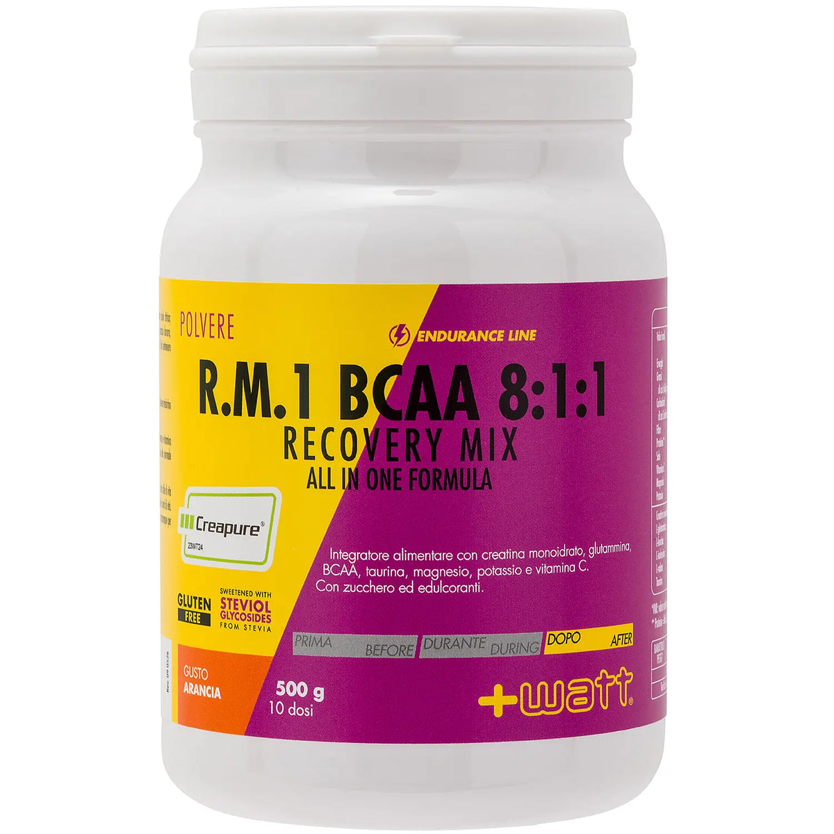 +Watt R.M.1 BCAA 8:1:1 Recovery Mix - Arancia