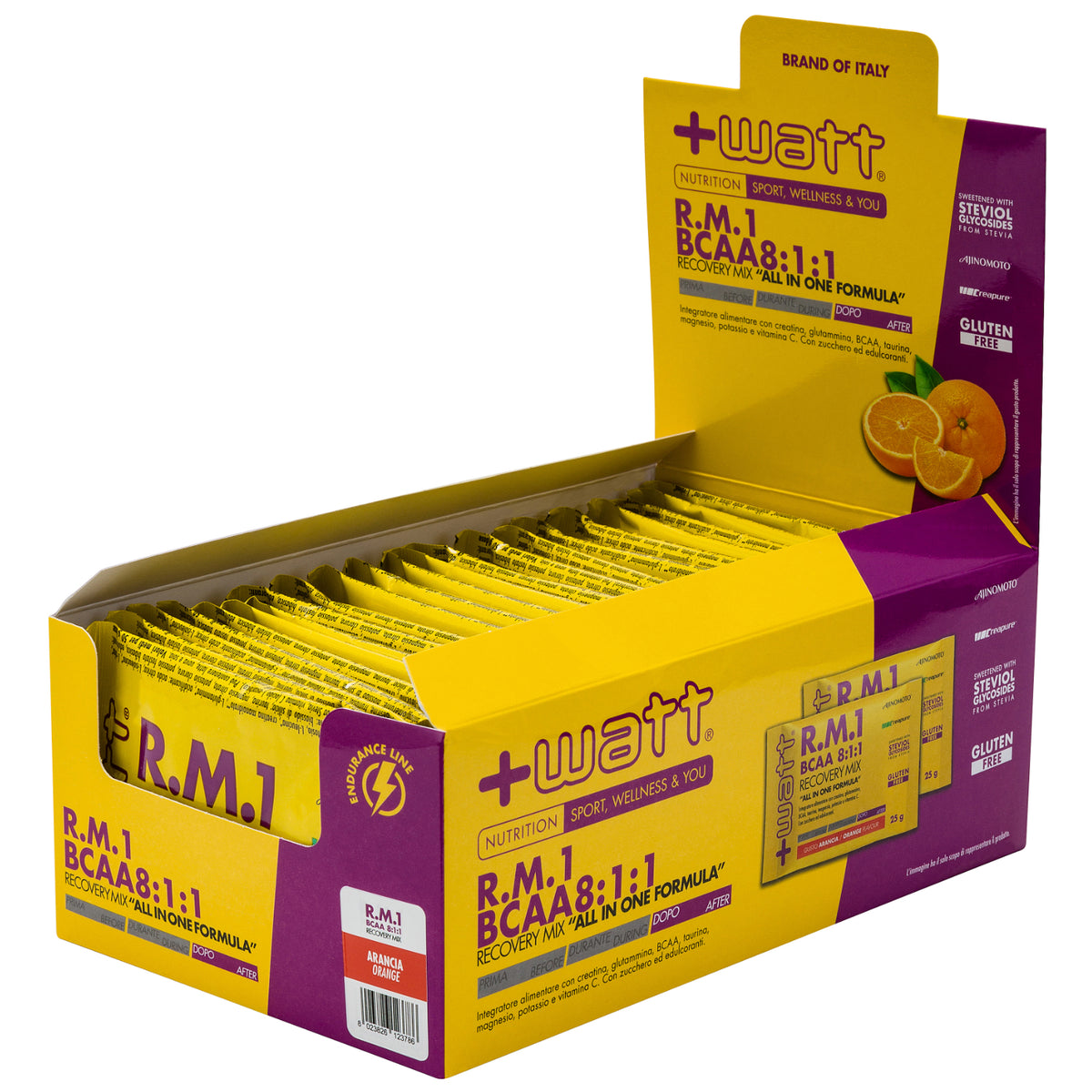 +Watt R.M.1 BCAA 8:1:1 Recovery Mix - Arancia