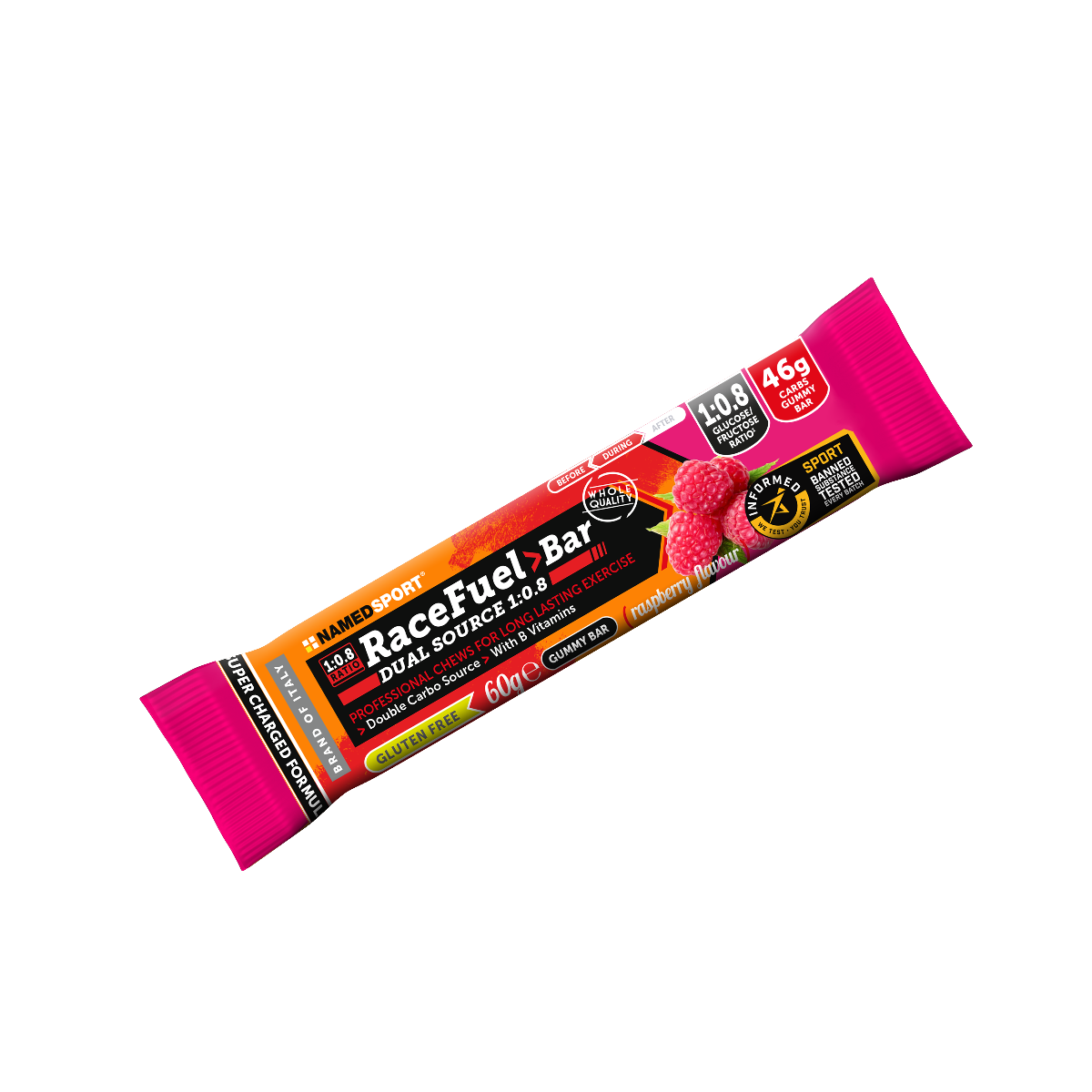 NAMEDSPORT Race Fuel Bar Raspberry