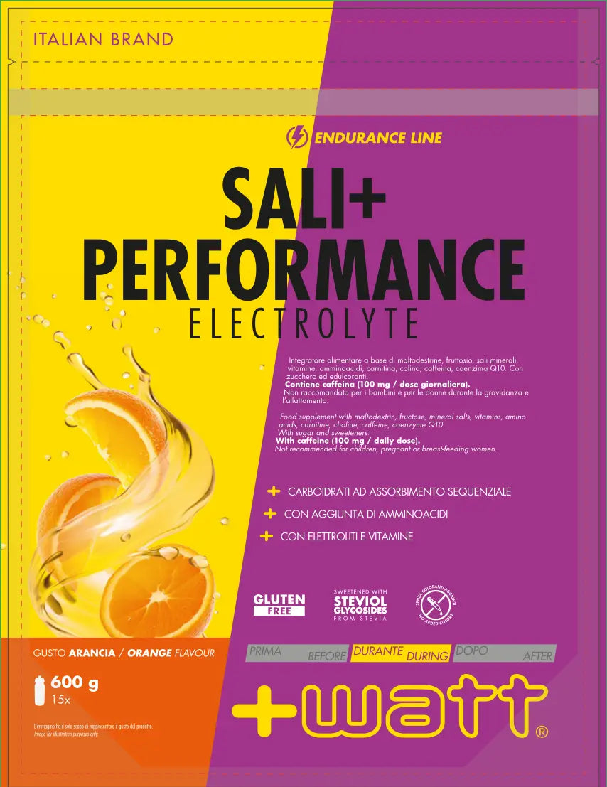 +Watt Sali+ Performance Electrolyte - Arancia