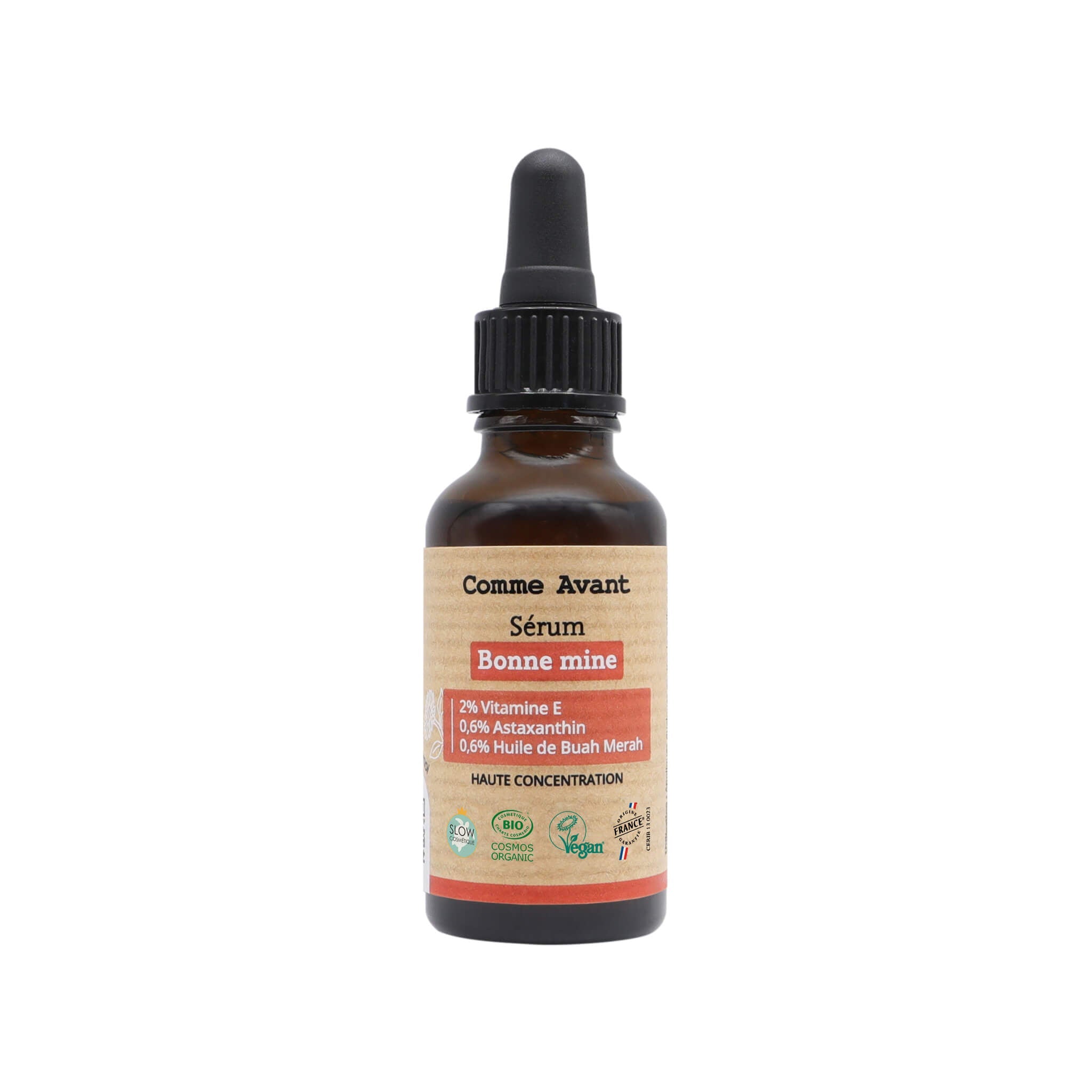 Serum Viso Illuminante - Comme Avant 30ml (Vitamina E, Astaxantina, Buah Merah)
