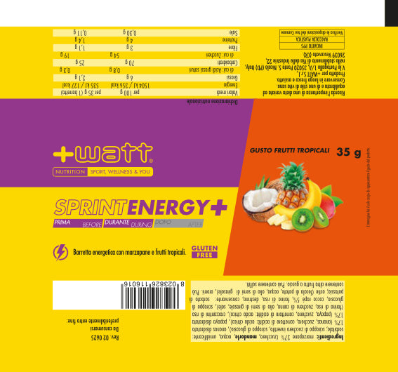 +Watt Sprint Energy+ - Frutti tropicali