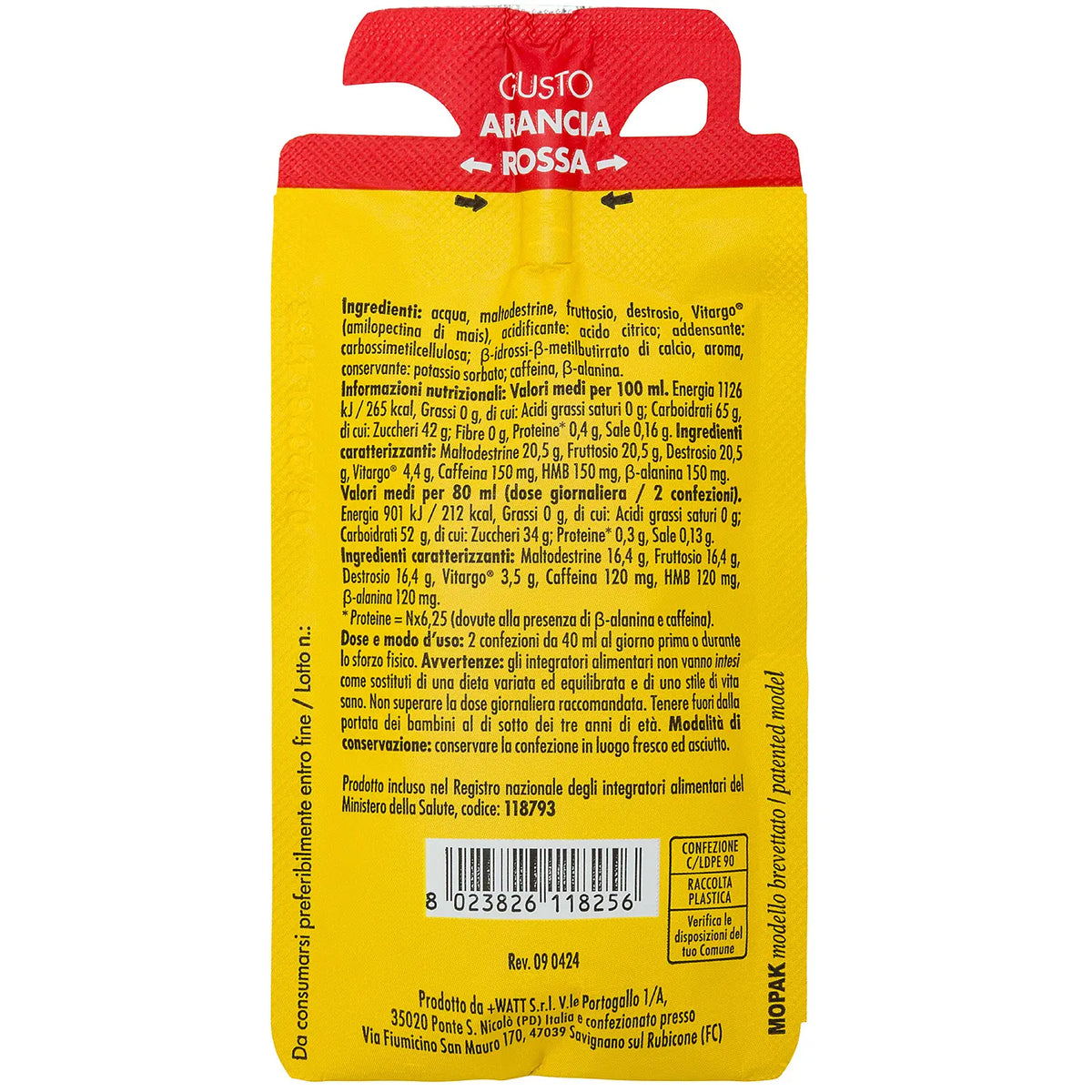 +Watt Star Gel+ - Arancia rossa