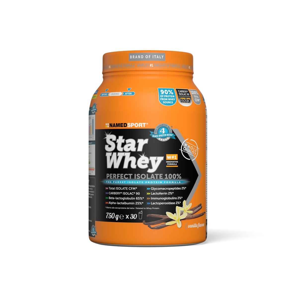 NAMEDSPORT Star Whey 100% Isolate Vanilla 750g